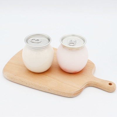 Resíduo à prova de vazamento Botas de chá de plástico isolado de leite Quadrado redondo e transparente parafuso com tampa 120 ml 250 ml 350 ml 500 ml