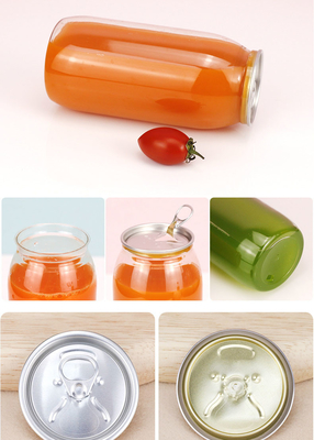 Resíduo à prova de vazamento Botas de chá de plástico isolado de leite Quadrado redondo e transparente parafuso com tampa 120 ml 250 ml 350 ml 500 ml