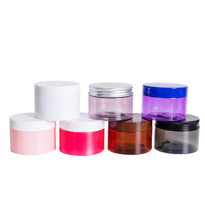 Coleção de frascos cosméticos de plástico personalizados em vários tamanhos para produtos essenciais de cuidados pessoais