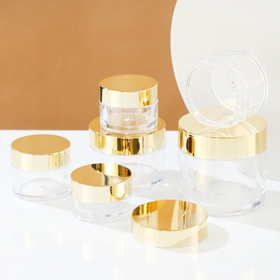 Copo cosmético de capacidade personalizada com superfície transparente e impressão de logotipo personalizada