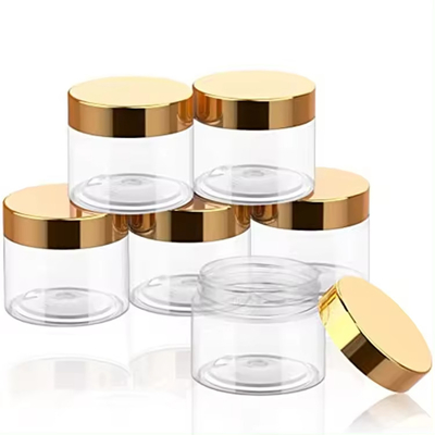 Copo cosmético de capacidade personalizada com superfície transparente e impressão de logotipo personalizada