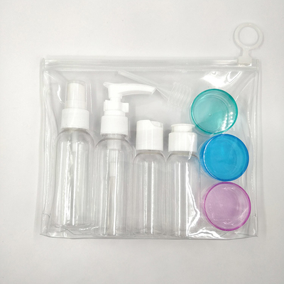 Garrafas de loção de plástico ecológicas com impressão em tela personalizada e tampas electroplactadas UV