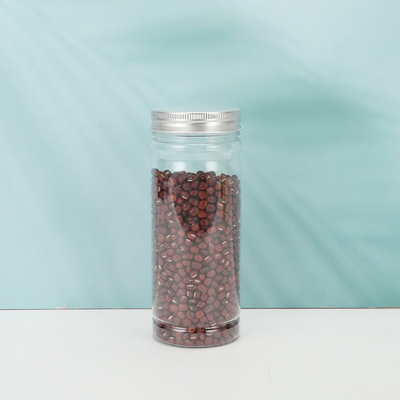 2 oz frascos de plástico transparente com tampa opcional
