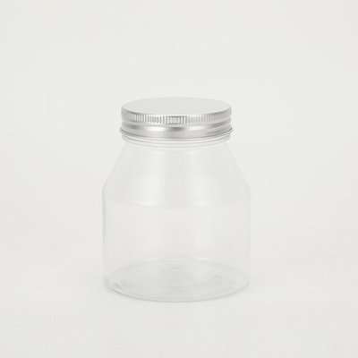 Frascos de plástico vazios de plástico transparente personalizáveis 2oz-8oz com tampas