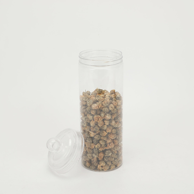 Frascos de plástico vazios de plástico transparente personalizáveis 2oz-8oz com tampas