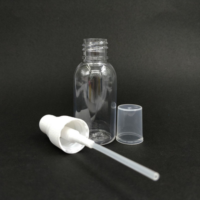 Botão de pulverização de plástico PET transparente com superfície lisa