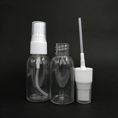 Botão de pulverização de plástico PET transparente com superfície lisa
