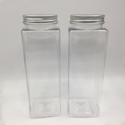 Garrafas de chá de leite de plástico transparente de 500 ml para suco e café