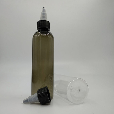 Garrafas transparentes de 100 ml com tampa à prova de crianças