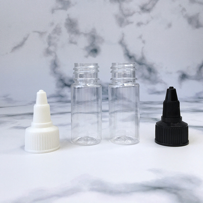 Garrafas transparentes de 100 ml com tampa à prova de crianças