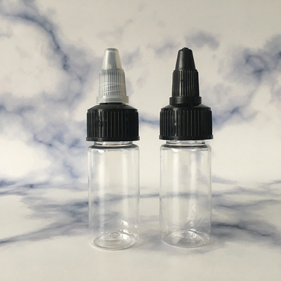 Garrafas transparentes de 100 ml com tampa à prova de crianças