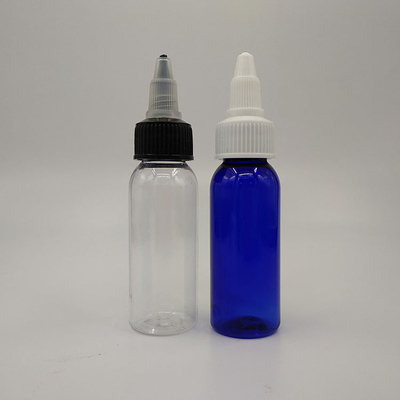 10 ml-120 ml de garrafas de vidro com tampa de parafuso com logotipo personalizado de 50 ml com superfície lisa