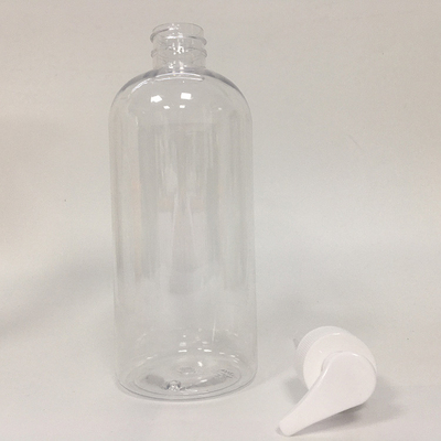 Garrafa de bomba PET reciclável com filtro de seda para embalagens cosméticas