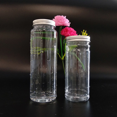 Reutilizável 1000 ml garrafa de chá de plástico transparente à prova de vazamento Boba com parafuso na tampa