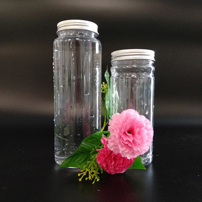 Reutilizável 1000 ml garrafa de chá de plástico transparente à prova de vazamento Boba com parafuso na tampa