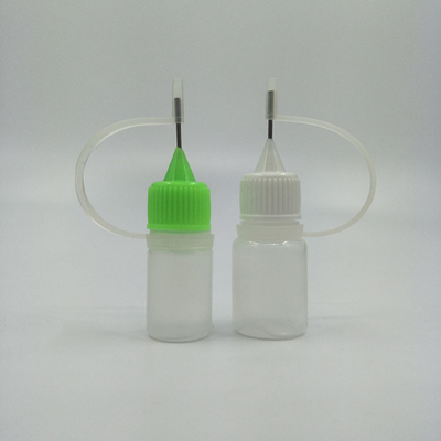 Garrafas de gotejamento transparentes com tampas de parafuso para distribuição de líquidos