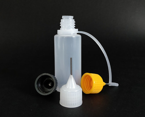 Garrafas de vidro transparente de 10 a 120 ml com tampa de parafuso Impressão sob medida preta / transparente
