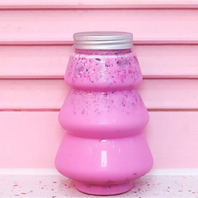 8oz 12oz 16oz frasco redondo de suco embalagem de plástico para bebida com tampa de parafuso nova garrafa vazia animal de estimação