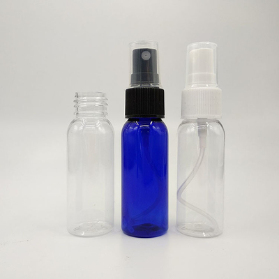 Botelha de pulverização de plástico PET transparente para uso doméstico