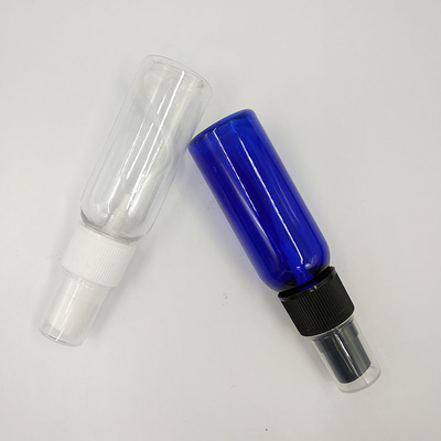 Botelha de pulverização de plástico PET transparente para uso doméstico