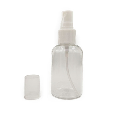 Garrafa de spray de plástico PET transparente redonda e durável de 500 ml