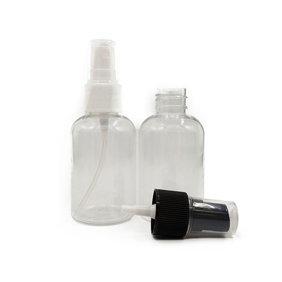 Garrafa de spray de plástico PET transparente redonda e durável de 500 ml