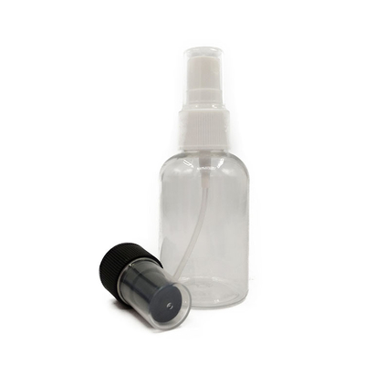 Garrafa de spray de plástico PET transparente redonda e durável de 500 ml