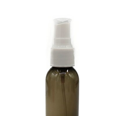 Garrafas circulares e transparentes de PET de plástico para viagens e cosméticos