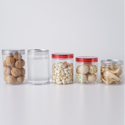 Contenedores de plástico transparente com impressões personalizadas para embalagens de alimentos ou cremes