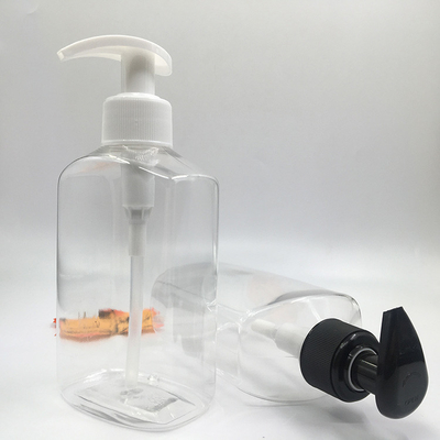 Garrafa de plástico PET com tampa de bomba para cosméticos loções shampoos tonificantes e óleos essenciais