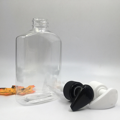 Garrafa de plástico PET com tampa de bomba para cosméticos loções shampoos tonificantes e óleos essenciais