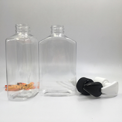 Garrafa de plástico PET com tampa de bomba para cosméticos loções shampoos tonificantes e óleos essenciais