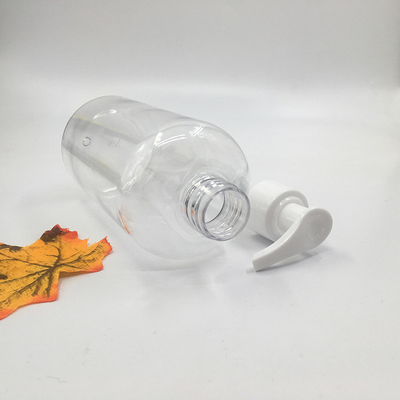 Garrafa de bomba PET transparente para embalagens cosméticas