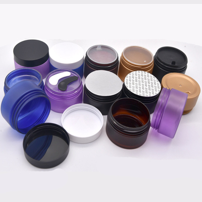 Frasco cosmético acrílico personalizado com superfície lisa para creme