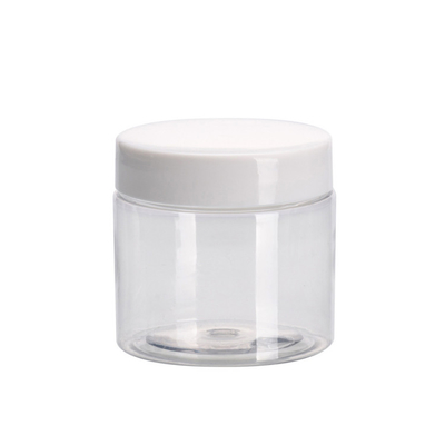 Jarros de plástico transparente com impressão personalizável para armazenamento de maquiagem de creme