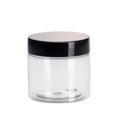 Jarros de plástico transparente com impressão personalizável para armazenamento de maquiagem de creme