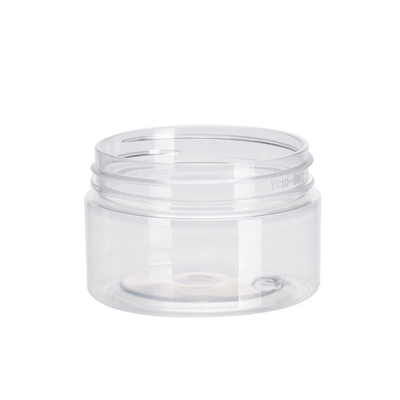 Jarros de plástico transparente com impressão personalizável para armazenamento de maquiagem de creme