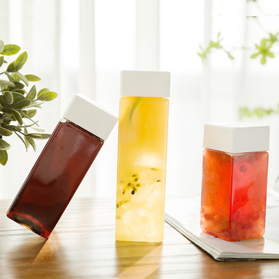 Garrafa de chá de leite de plástico isolado sem BPA de 500 ml