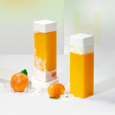 Garrafa de chá de leite de plástico isolado sem BPA de 500 ml