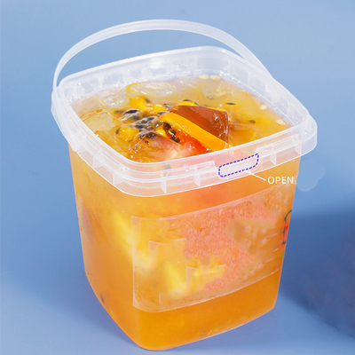 0.5 kg garrafas de água de leite e chá de plástico transparente à prova de vazamento