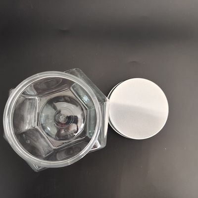 Frascos de embalagem de plástico transparente para marketing de marca