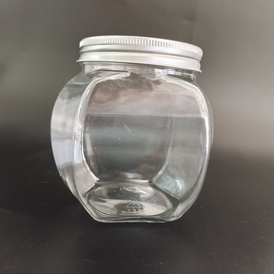 Jarros de plástico durável de 8 oz com folha de alumínio e rótulo personalizado para armazenamento de alimentos
