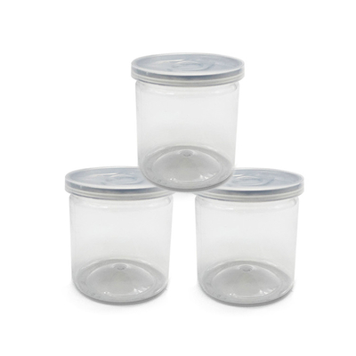 8oz de plástico transparente customizavel