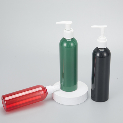 Garrafa de distribuição de cosméticos redondo rosa reciclável com tampa de parafuso