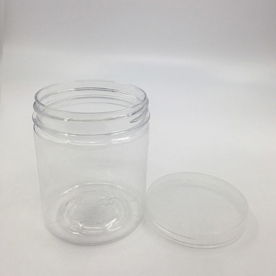 Frascos de plástico transparente e de parafuso personalizáveis