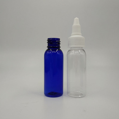 50 ml de garrafas de plástico de vidro transparente personalizadas com impressão personalizada