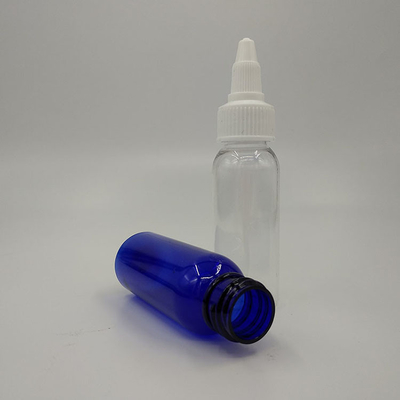 50 ml de garrafas de plástico de vidro transparente personalizadas com impressão personalizada