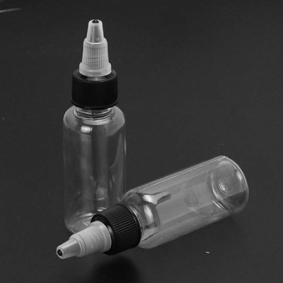 Garrafas de plástico de 80 ml com tampa de parafuso para distribuição conveniente