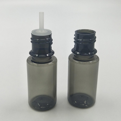 Garrafas transparentes de líquido E vazias com tampas de parafuso para armazenamento de suco E