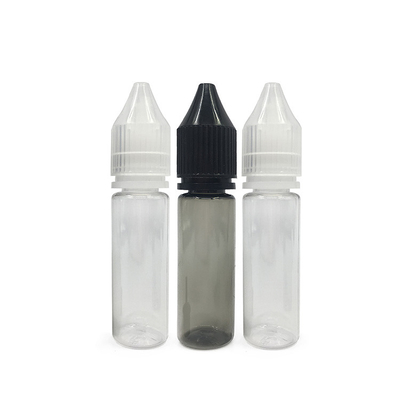 18 mm tampa de parafuso de pescoço garrafas de plástico à prova de crianças para E líquido
